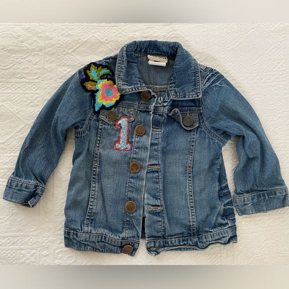IKKS girl’s jean jacket, size 2 (fits up to size 4) - Picture 1 of 4